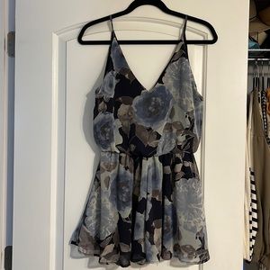 Final Touch Blue Floral Romper